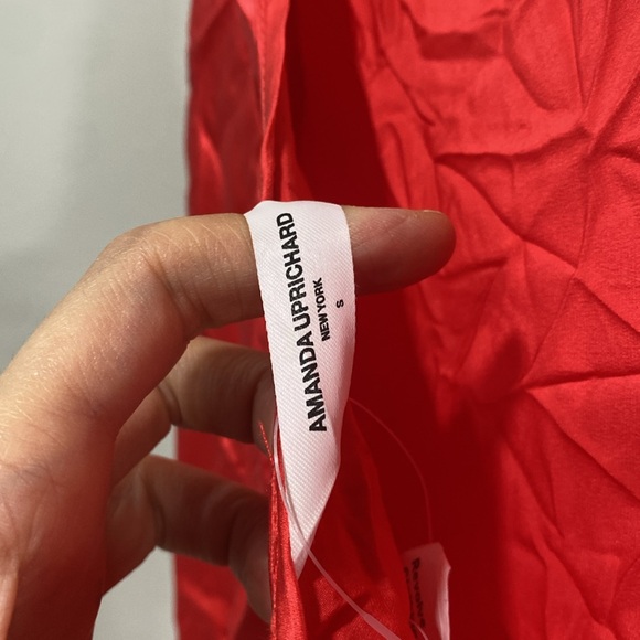 Amanda Uprichard Elroy Maxi Dress in Crimson - Picture 9 of 10